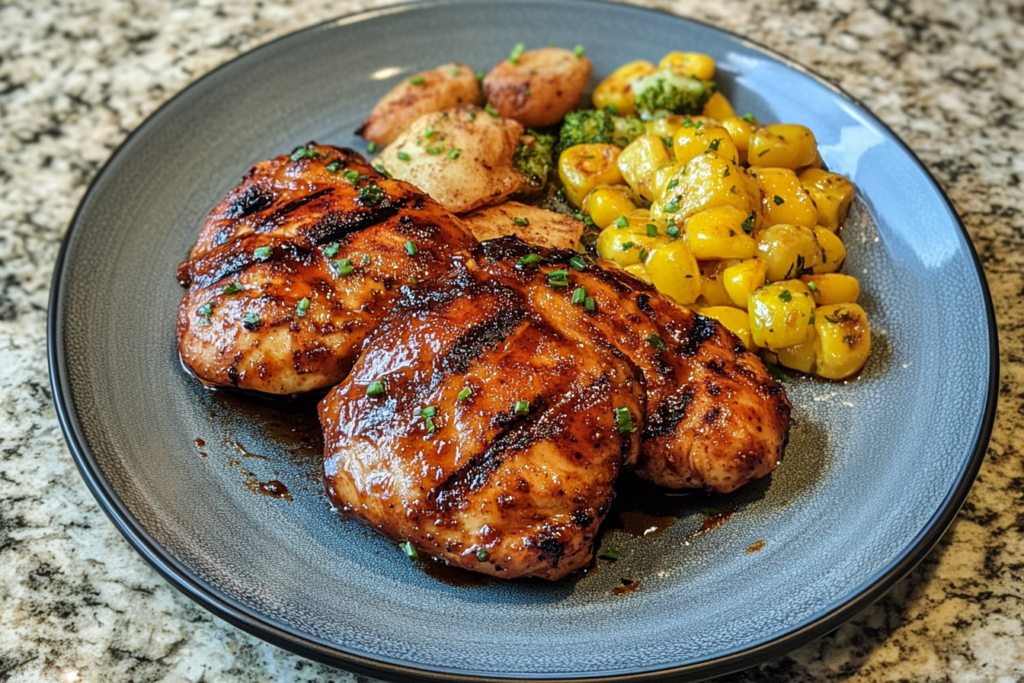 What to serve with honey BBQ chicken – Grilled chicken with sides